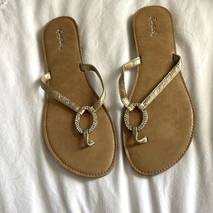 Gold Rhinestone sandal